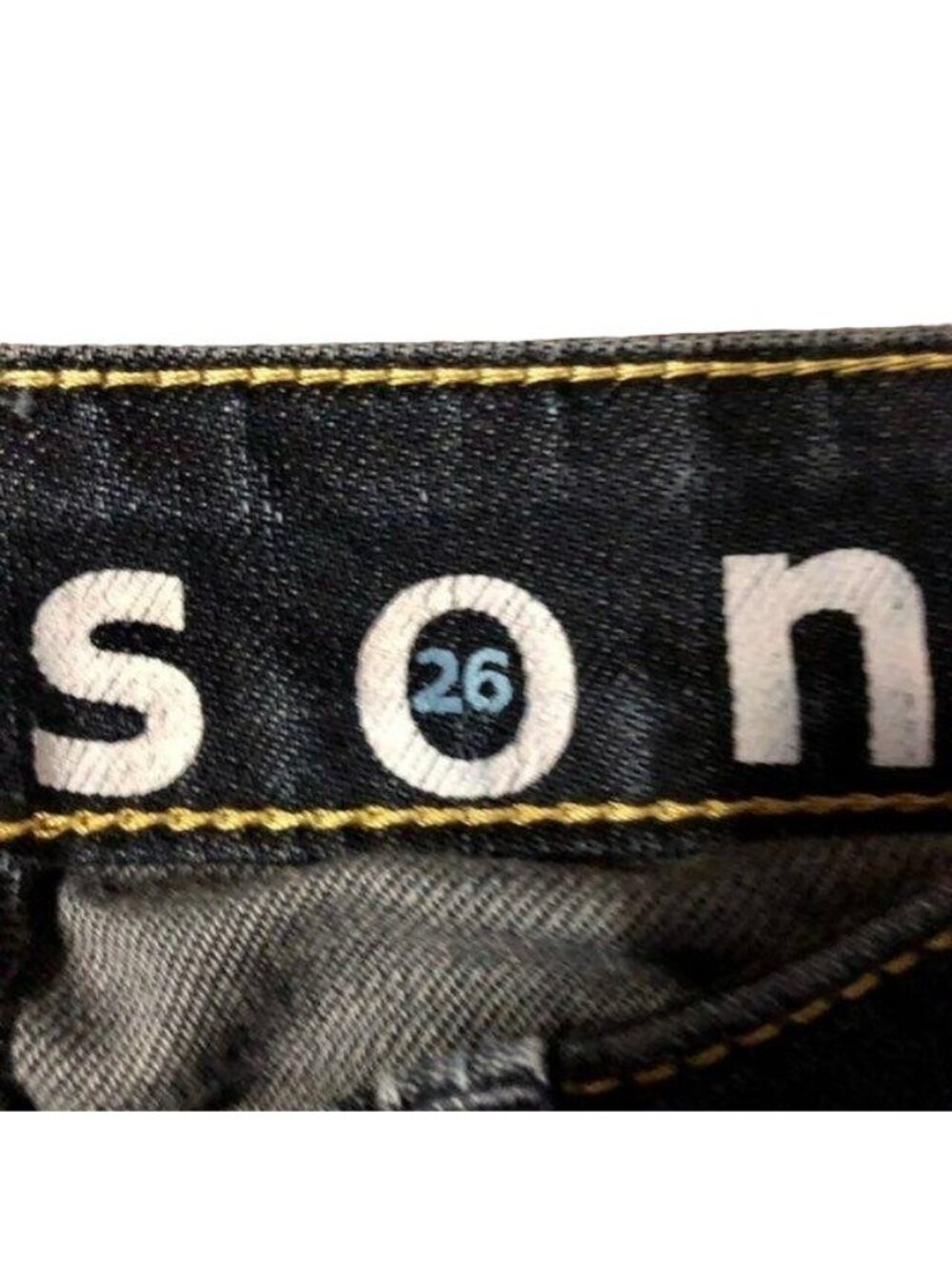 Kitson Robertson Rock Me Low Rise Jeans Womens 26 Used Bootcut Y2K - Picture 7 of 12
